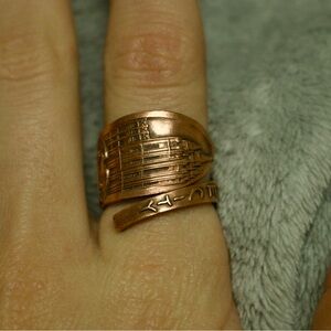 Copper Salt Lake City Spoon Ring